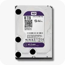 Ổ cứng lắp trong Westem Digital 1TB 3,5'' Sata3, màu tím (Purple)  (WD23PURZ)