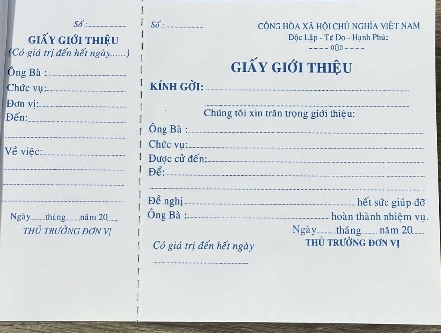 Giấy giới thiệu