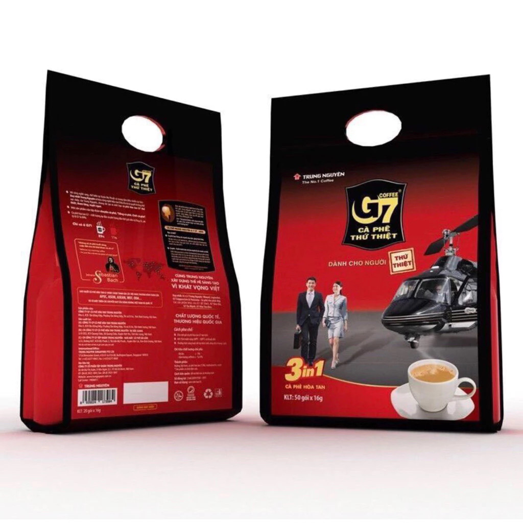 Cà phê G7 3in1 bịch 50 gói Trung Nguyên