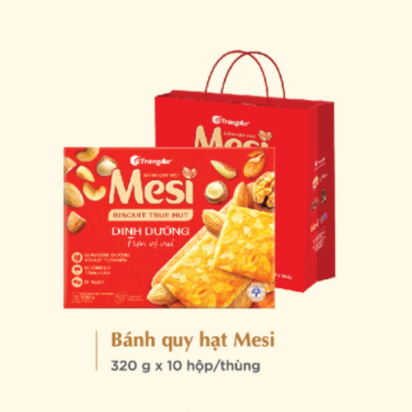 Bánh Mesi Biscuit True Nut (320x10 hộp) TA2