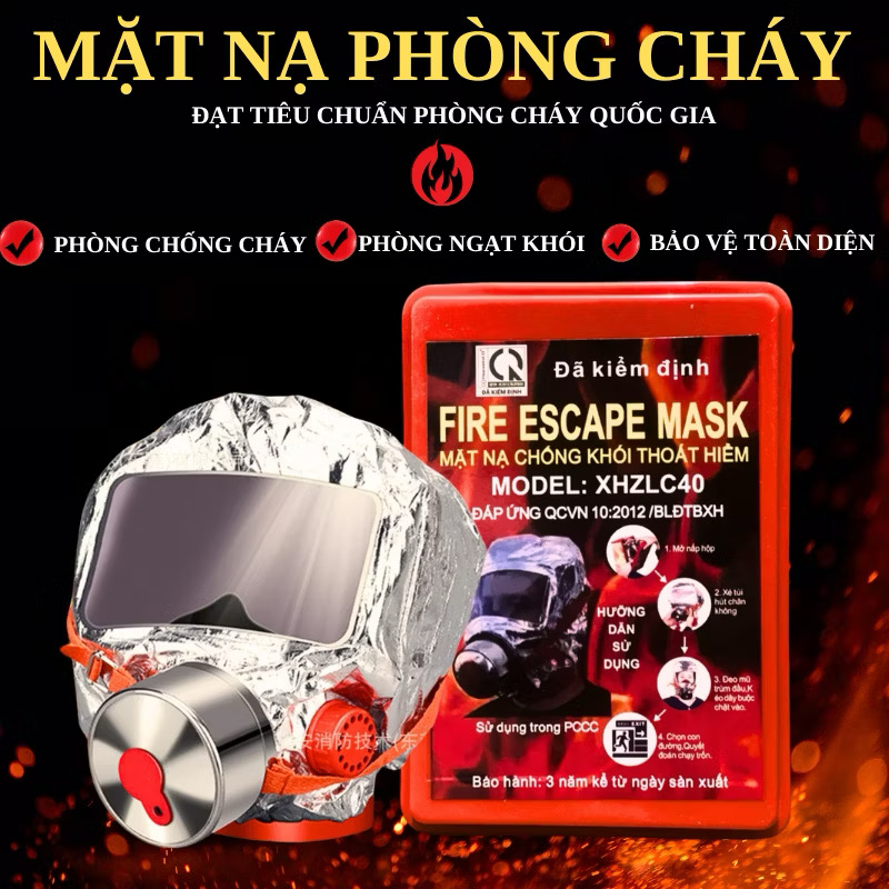 Mặt nạ PCCC, TZL 30/XHZL40 (cái)