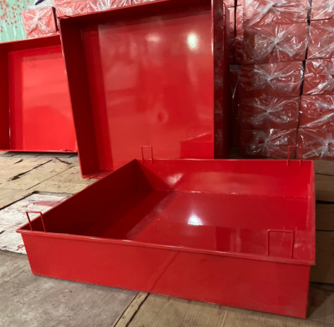 Khay đựng chất cháy luyện tập PCCC; KT: (1.200 x 1.200 x 20 x 3mm) (Cái)