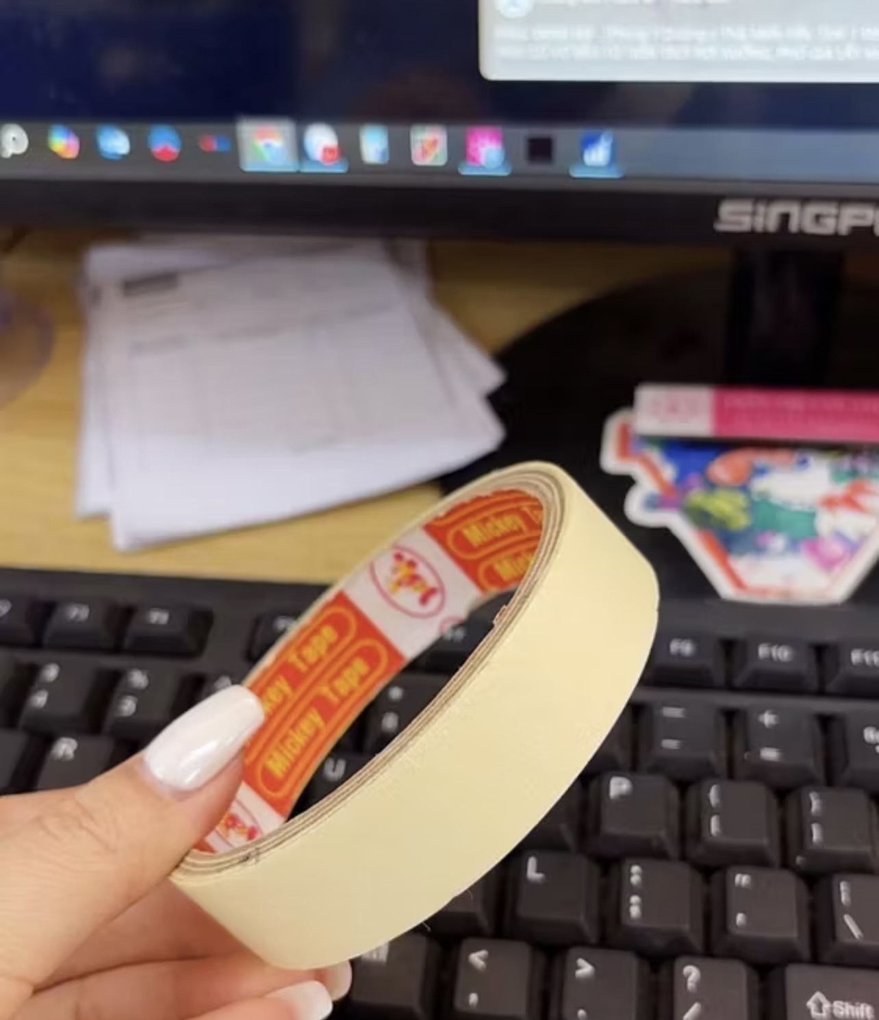 Băng dính giấy 5 cm Tape Mall ( cuộn )