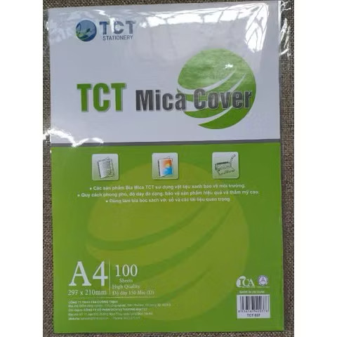 Bìa mica A4 loại trung(ram)