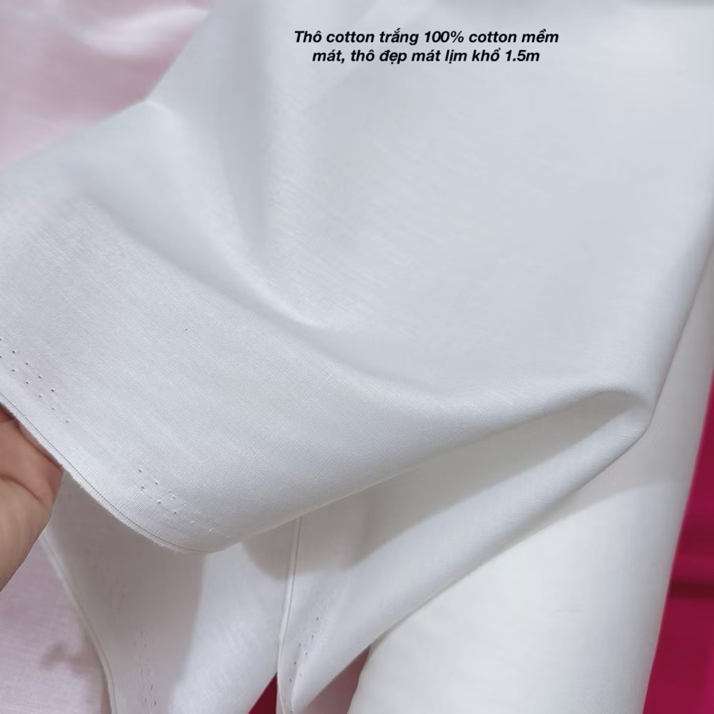 Vải trắng Cotton(M²)