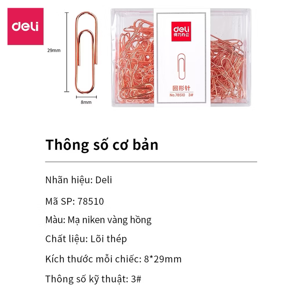 Ghim vòng deli 78510