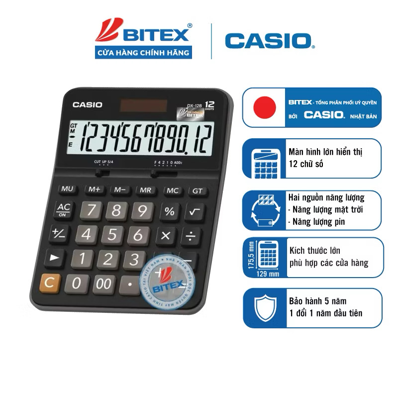 Máy tính Casio DX12B