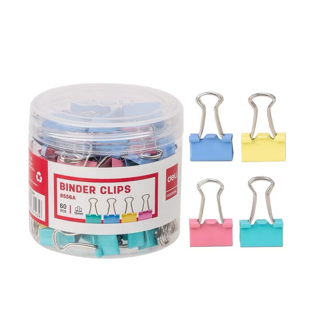 Kẹp màu deli 15mm ( hộp)