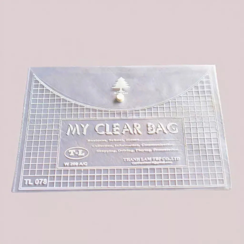 Túi khuy khổ A dày Clear Bag ( cái)