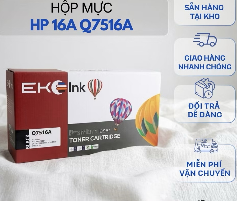 Hộp mực máy in HP 16A-Q7516A( hộp)