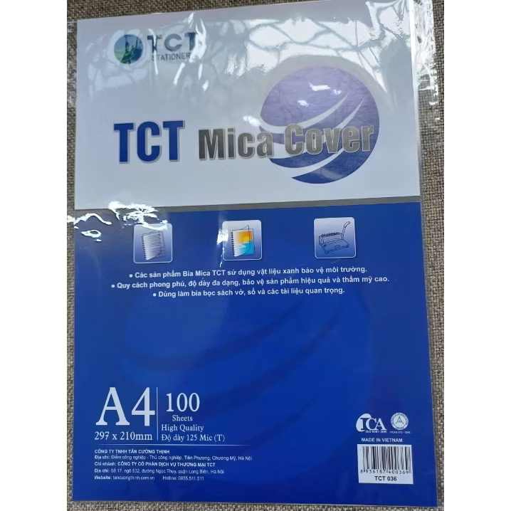 Bìa mika A4 T&T( ram)