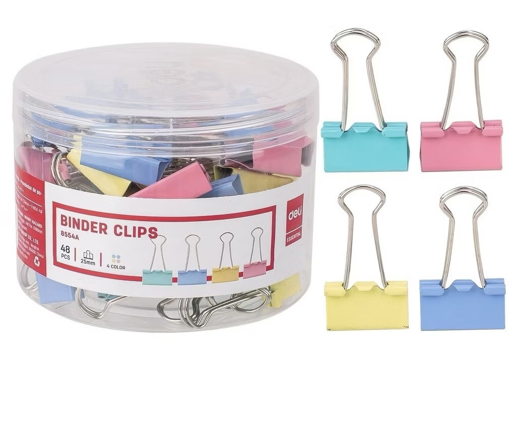 Kẹp sắt số 25 mm Deli 8554A( hộp)