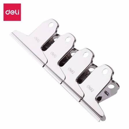 Kẹp inox 76mm Deli 9533 (vỉ 4 chiếc)