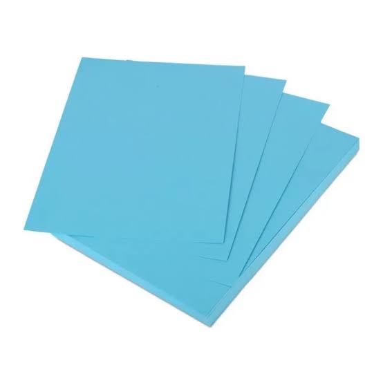 Bìa màu A4 ngoại (màu xanh)