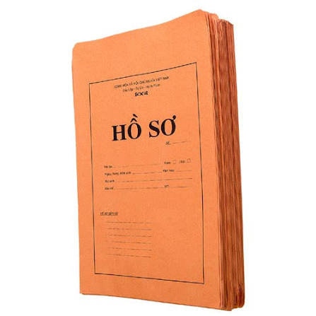Bìa hồ sơ (theo mẫu)