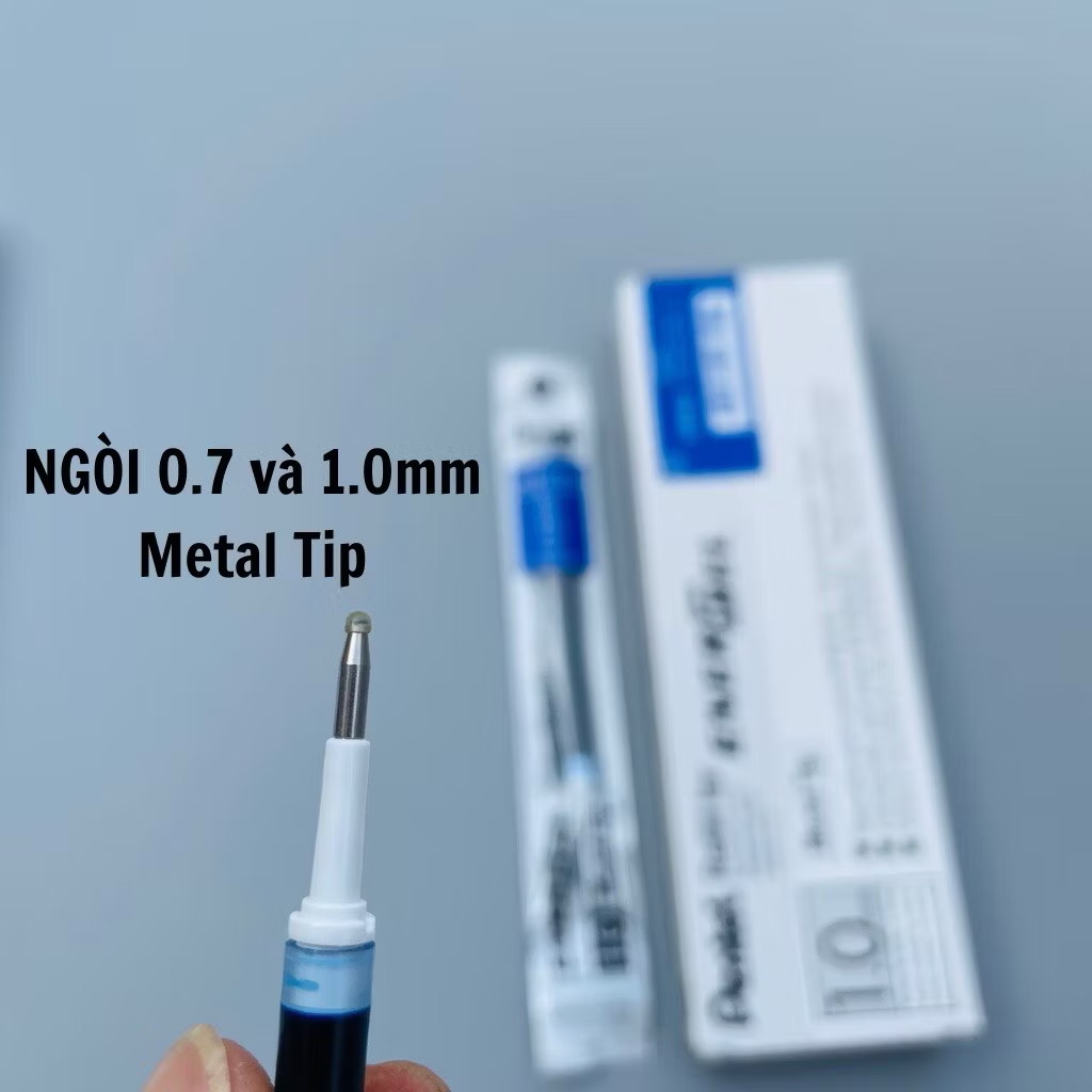 Bút Pentel 0,7 và 0,1 mm màu xanh, đỏ (12c/1 hộp)