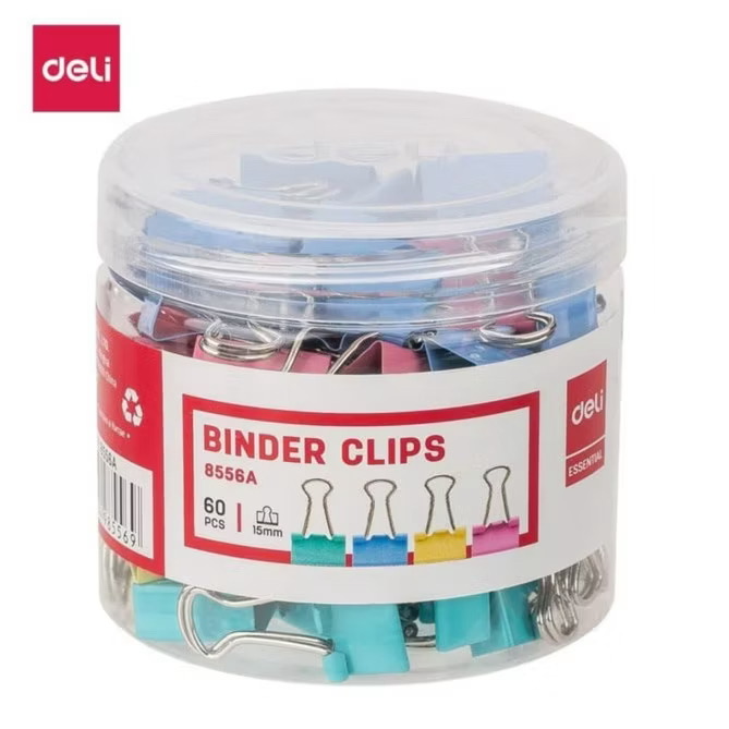 Kẹp bướm Deli 15mm 8556A( hộp)