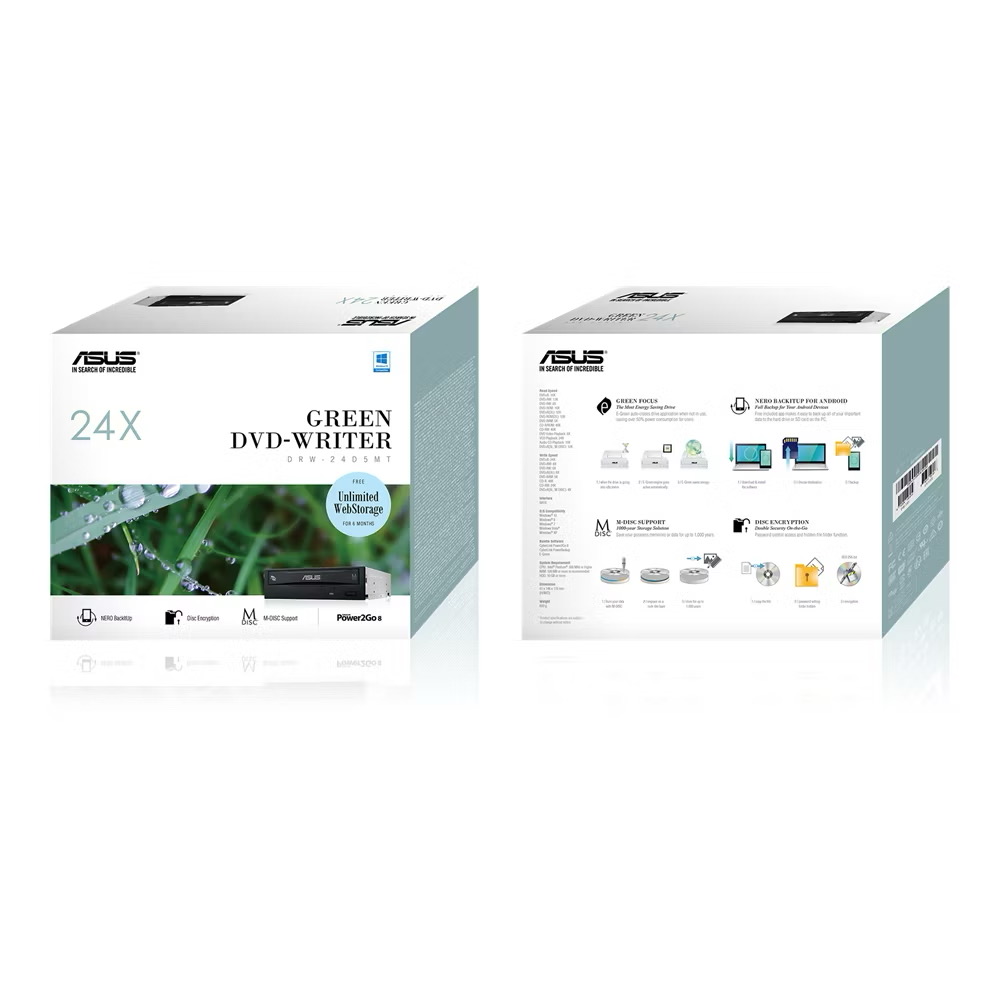 Ổ đĩa quang Asus DRW 24DSMT/BLK/B/AS/P2G ( cái)