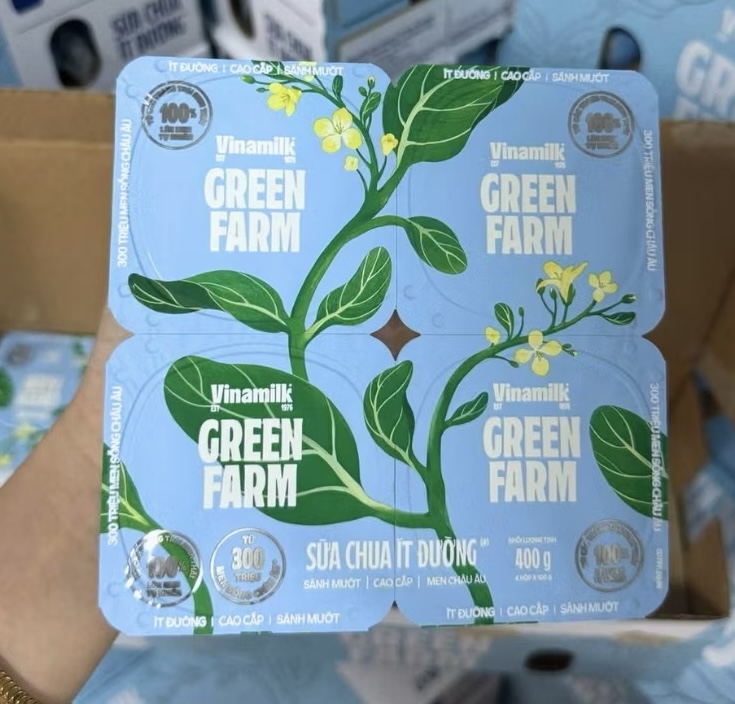 Sữa chua vinamilk 100ml Green Farm ( vỉ)
