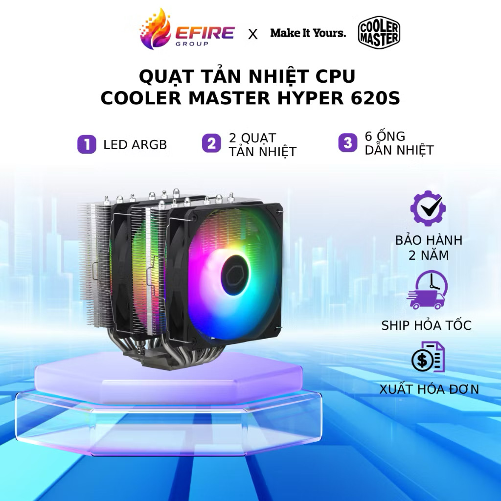 Quạt tản nhiệt PC CPU Cooler Master HYPER 620S (cái)
