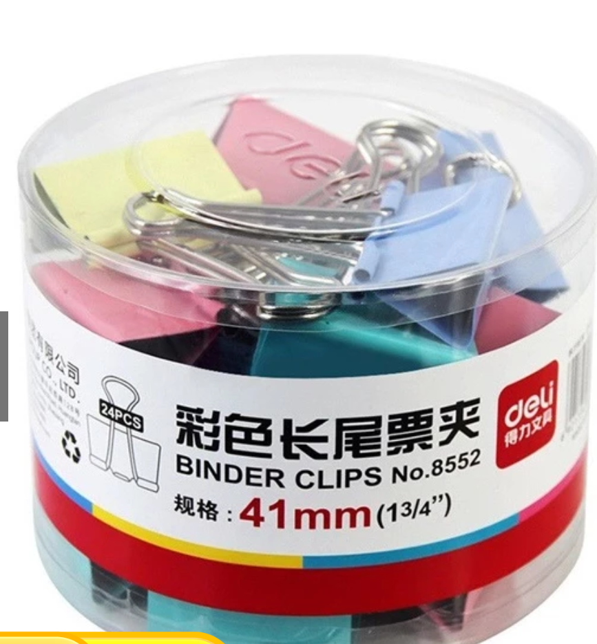 Kẹp màu 41mm 8552 Deli