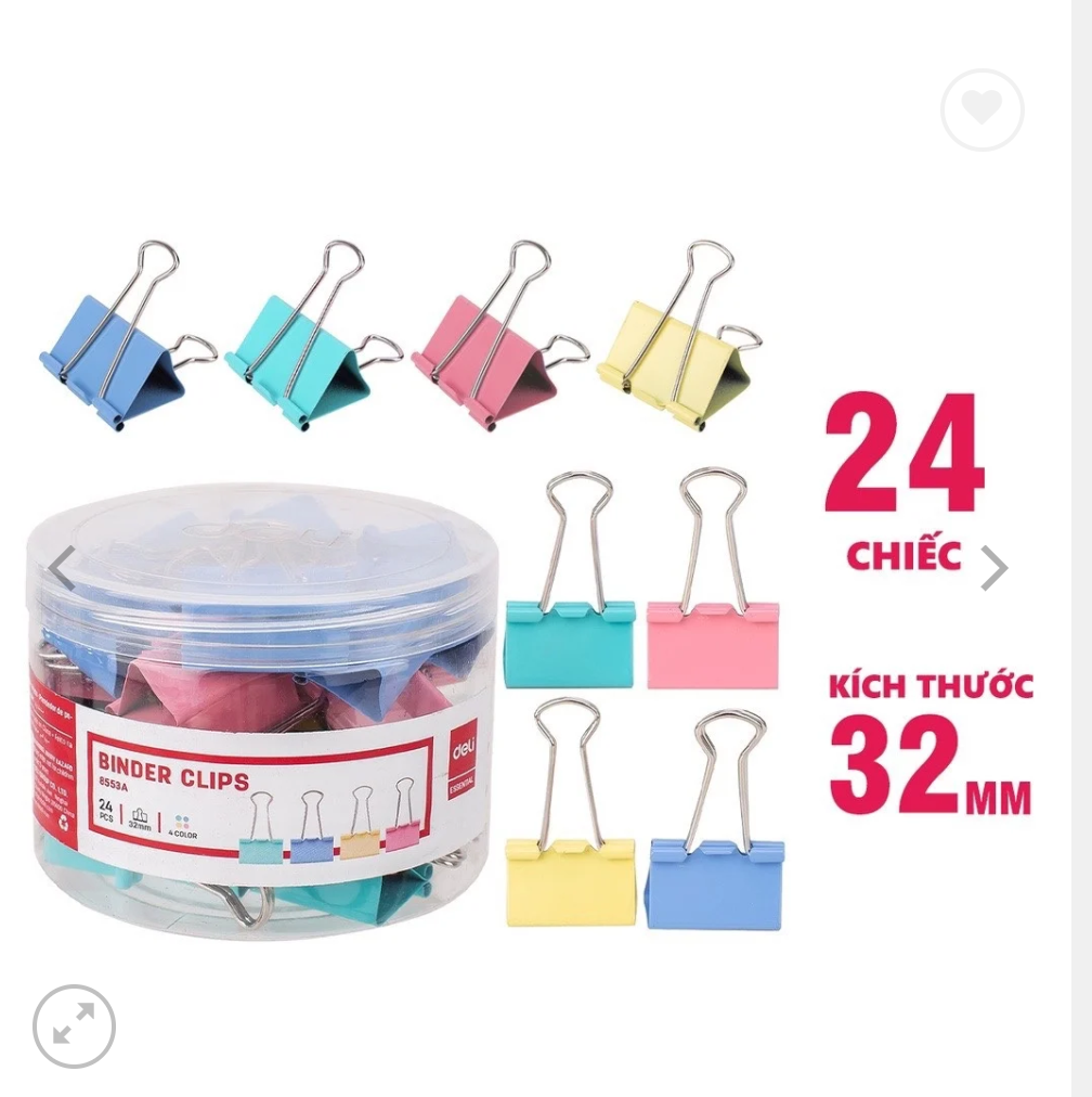 Kẹp màu 32mm Deli E8553A