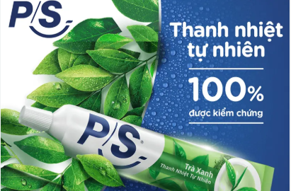 Tuýp kem đánh răng PS trà xanh