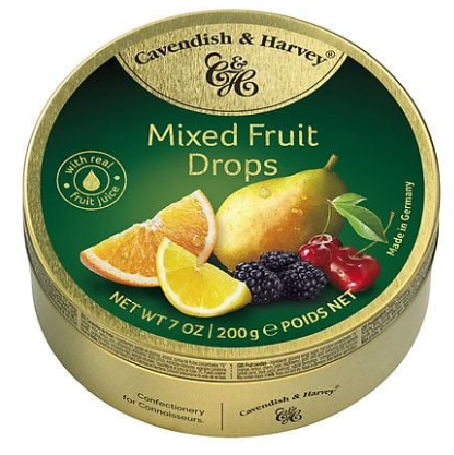 Kẹo Đức Mixed Fruit Drops 175gam