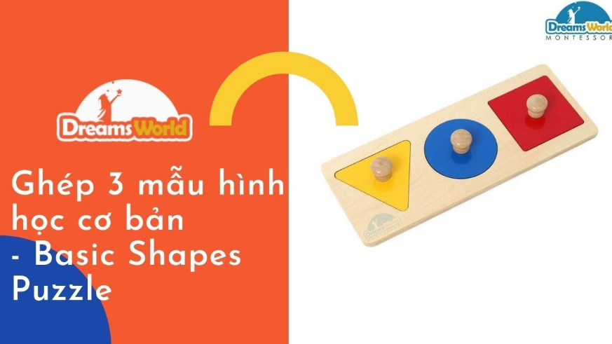 Bộ Ghép 3 mẫu hình học cơ bản