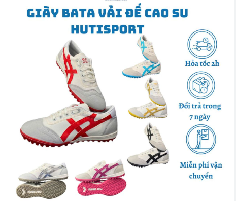 Giày vải đế cao su