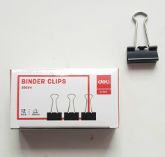 Kẹp đen 19 mm Deli