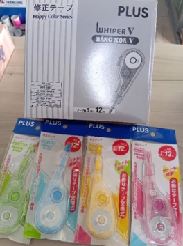 Băng xóa Plus UH12mm (Hộp 10 chiếc)