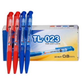 Bút bi Thiên long 023 nét 0.8mm (20 cây/hộp)