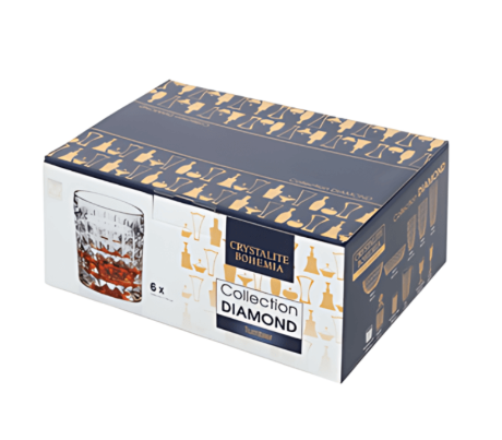 Cốc thủy tinh uống nước Bohemia Diamond