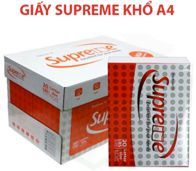 Giấy in Supreme, A4 - 70gsm (thùng)
