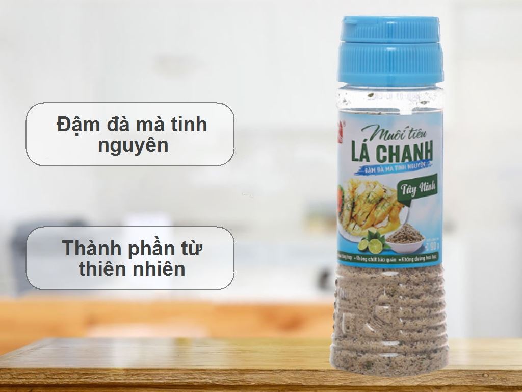 Muối tiêu lá chanh Tinh Nguyên hũ 90g