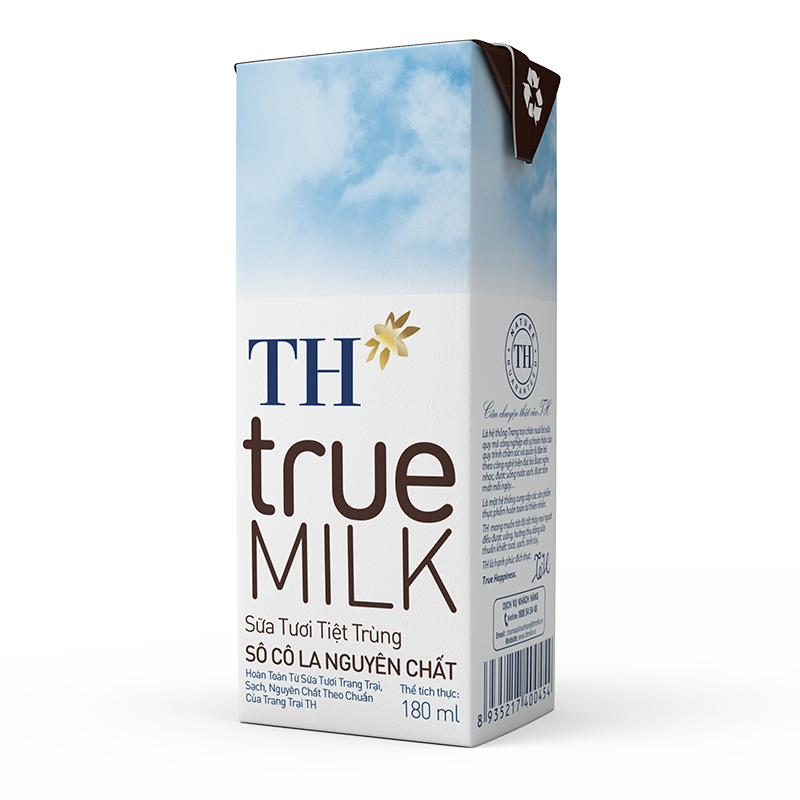 Sữa tươi TH True Milk hộp 180ml